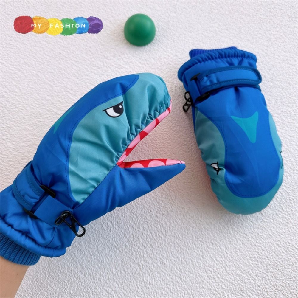 Outdoor Sport For Kids - قفازات تزلج للأطفال بتصميم كرتوني على