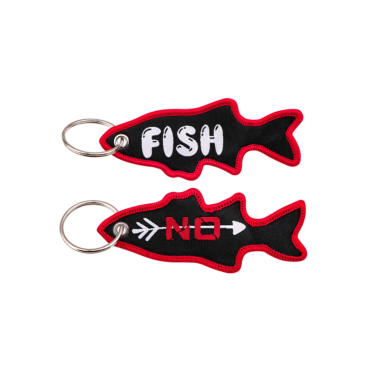 حلقة مفاتيح مطرزة على شكل سمكة - مراجعة Outdoor Sports Accessories وسعره