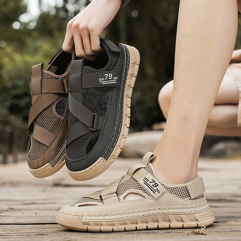 صنادل رجالية صيفية شبكية قابلة - مراجعة Outdoor Sport Outfit وسعره